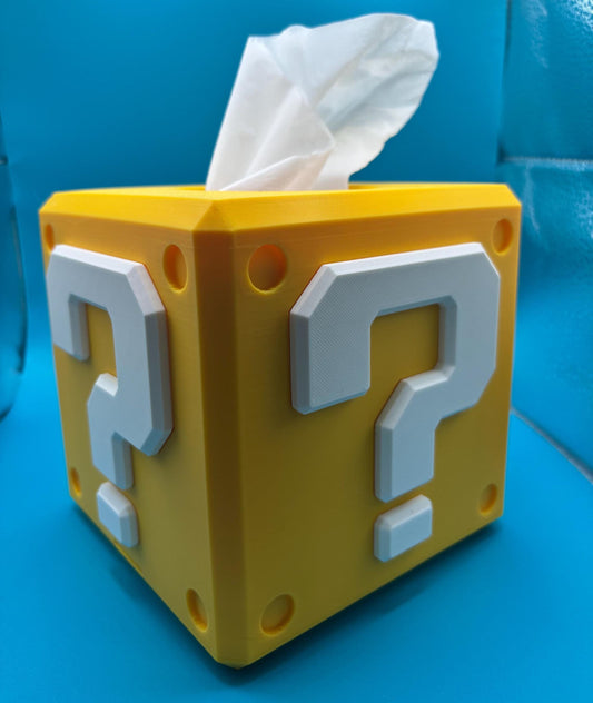 🎮 Super Mario Bros. Question Tissue Box Cover