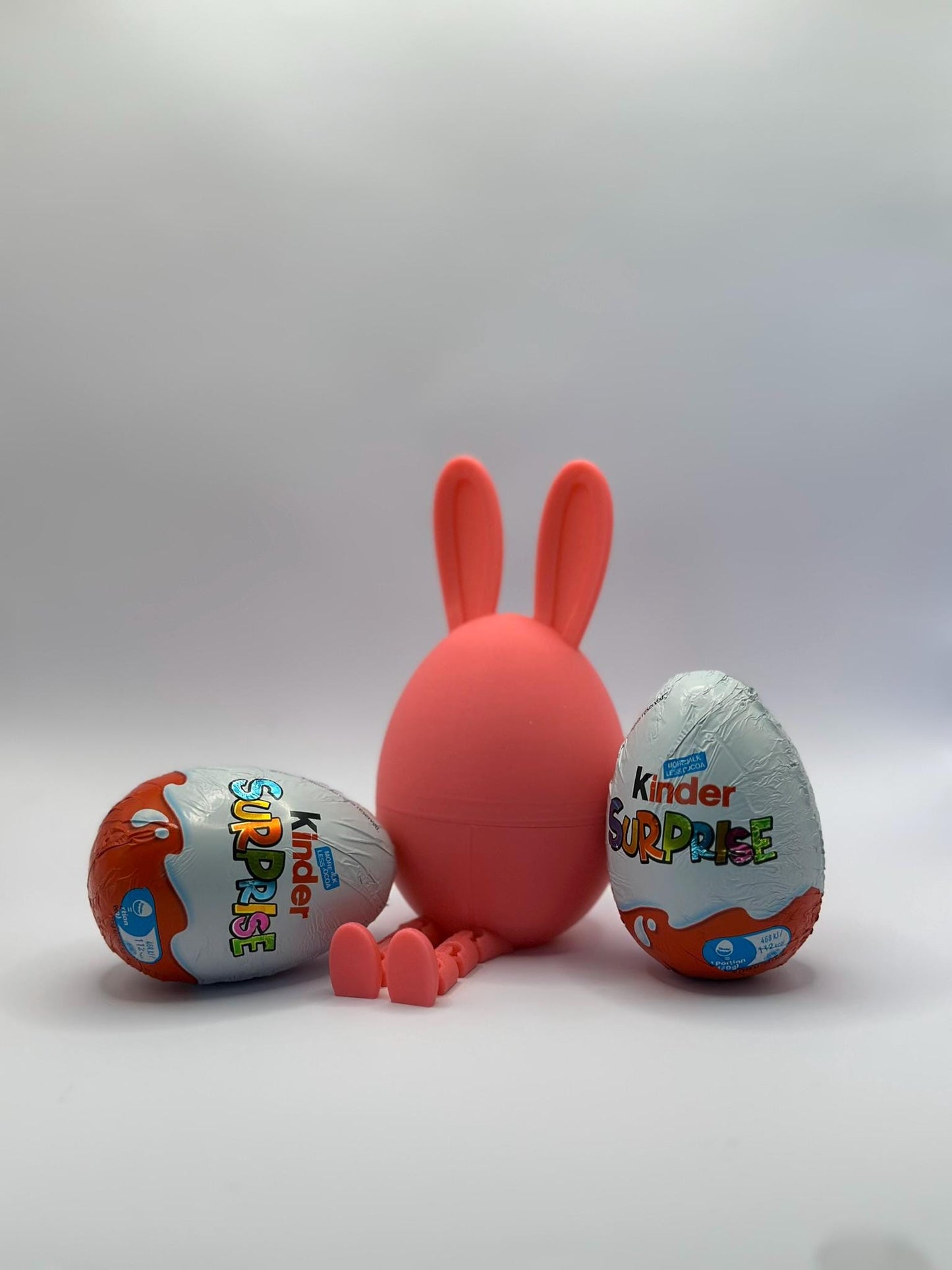 🐰🥚 Engraved Articulated Kinder Egg Holder, Easter Egg Holder